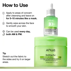 Online Acid 10 Hyaluron Redness Soothing Pad Hauptzutat|Toner Pads