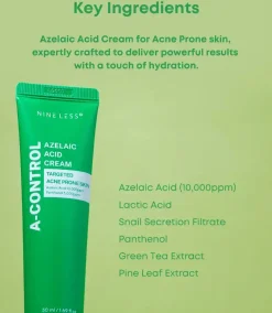 Clearance A-Control 10% Azelaic Acid Cream 15 ml. Alle Korean Skincare|Feuchtigkeitscremes