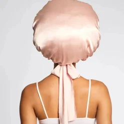 Clearance Adjustable Oversized Satin Bonnet Blush Curly & Coily Accessories|Hair Growth