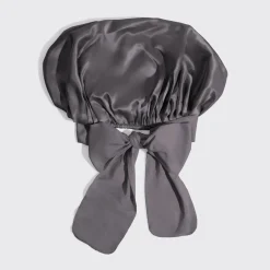 Best Adjustable Oversized Satin Bonnet Charcoal Curly & Coily Accessories|Hair Growth