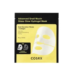 Online Advanced Snail Mucin Glass Glow Hydrogel Mask 1 pc Hauptzutat|Gesichtsmasken