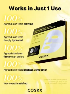 Online Advanced Snail Mucin Glass Glow Hydrogel Mask 1 pc Hauptzutat|Gesichtsmasken