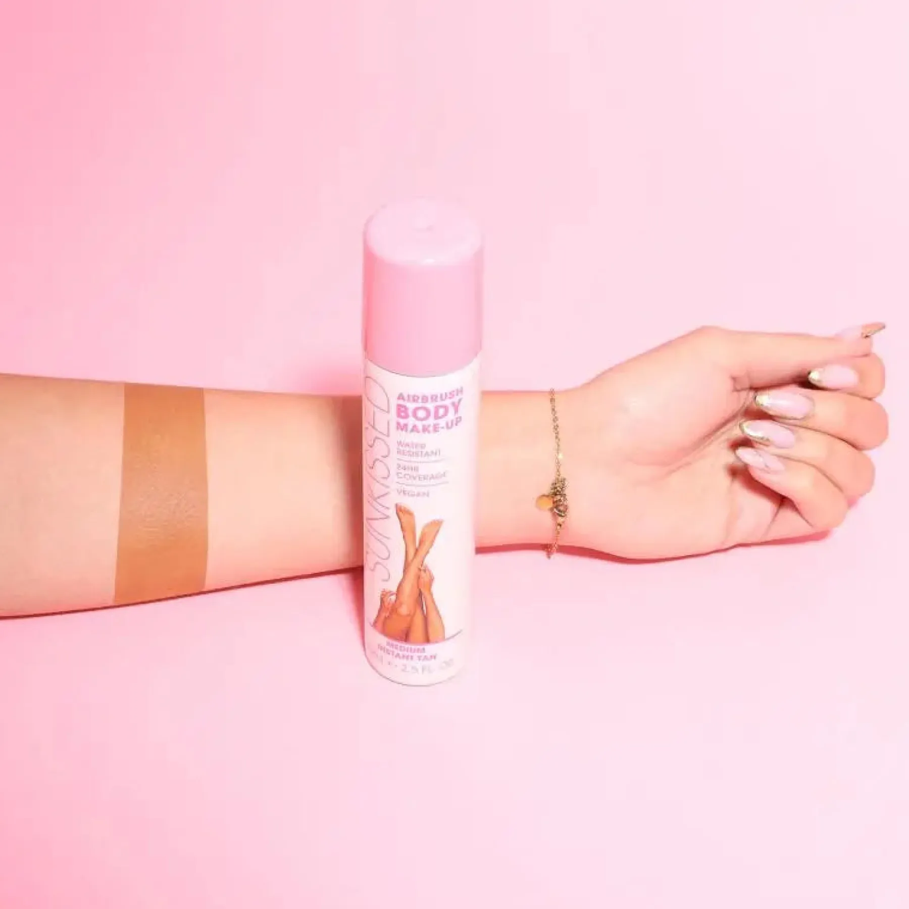 Hot Airbrush Body Make Up Medium Tanning Spray|Instant Tan