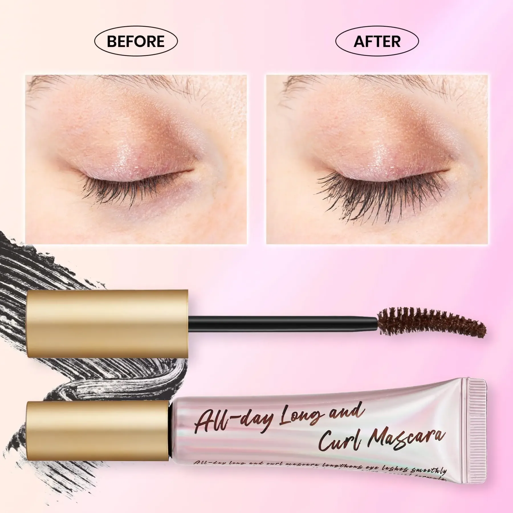 Sale All-Day Long And Curl Mascara 02 Brown Mascara|Vegan Mascara