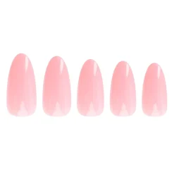 Hot Almond Blush Pink Acrylic Nails Künstliche Nägel