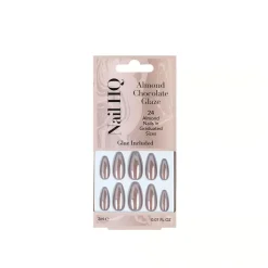Almond Chocolate Glaze Nails Künstliche Nägel|Veganer Nagellack