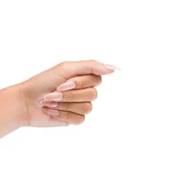 Best Almond Glossy French Nails Künstliche Nägel