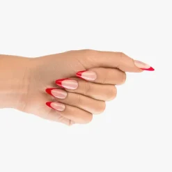 Best Almond Red French Nails Künstliche Nägel
