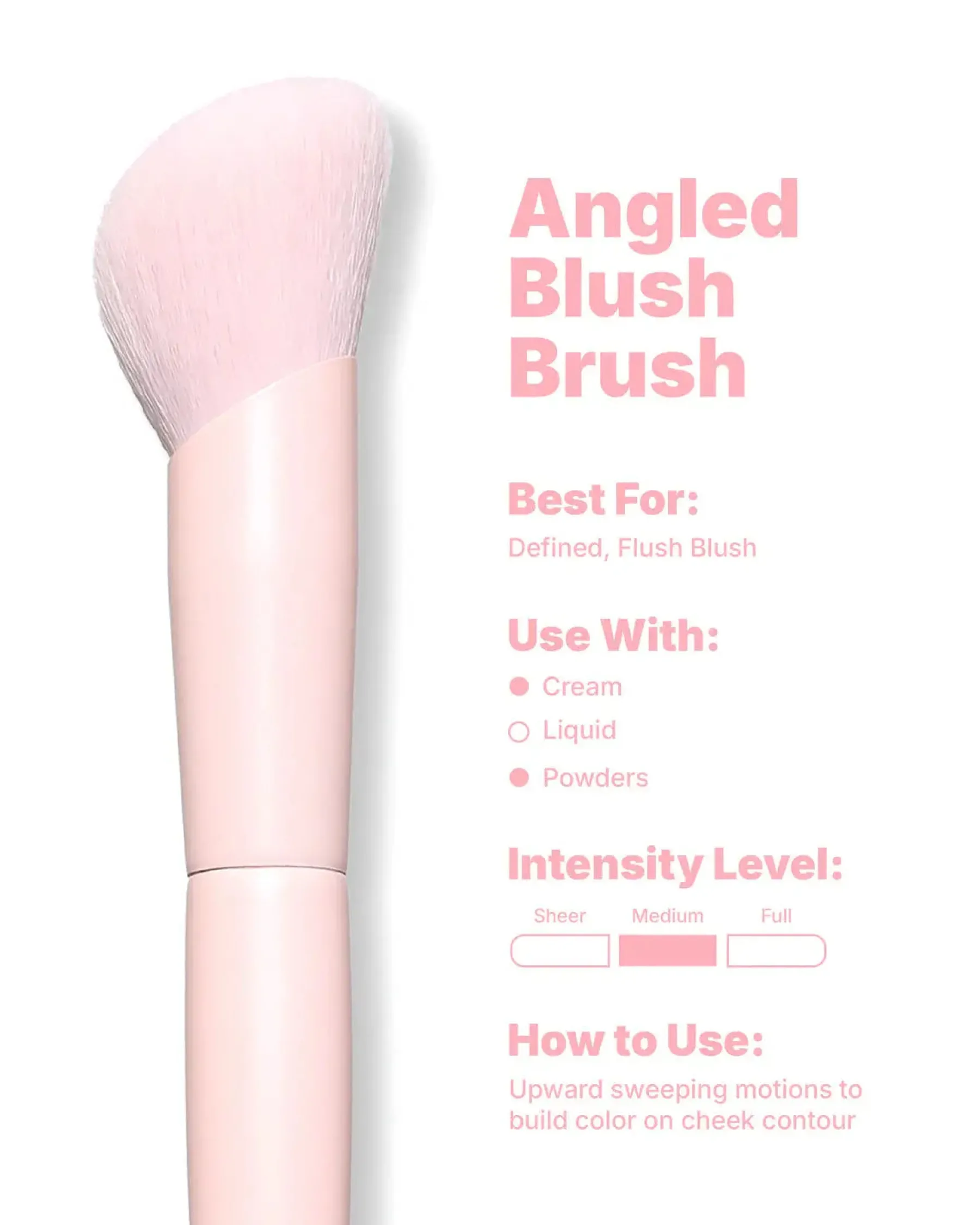 Angled Blush Brush Tön Mehr|Rouge Pinsel