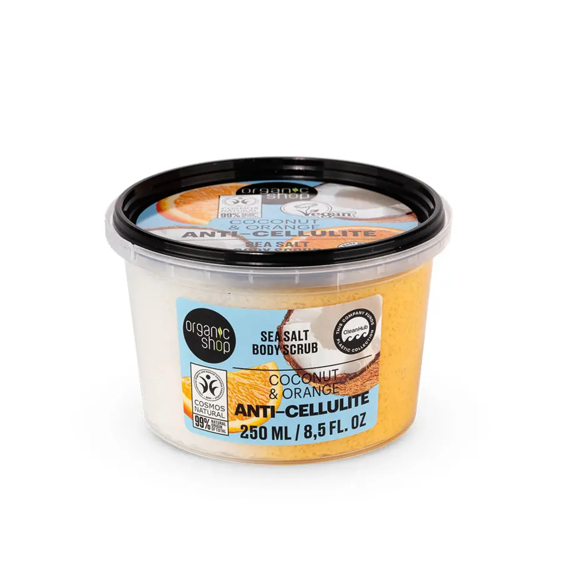 Clearance Anti-Cellulite Sea Salt Body Scrub Coconut & Orange Hoofdingrediënt Haircare|Everything Shower