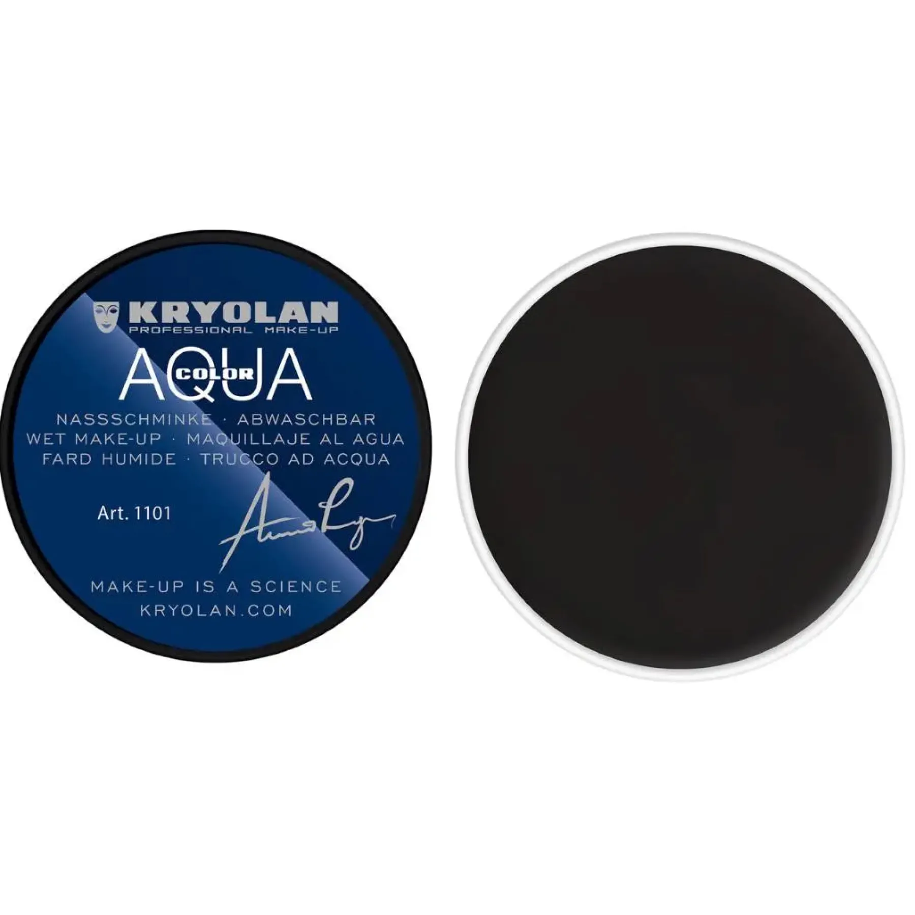 Hot Aquacolor Face Paint 071 Deep Black Schminke|Schminke