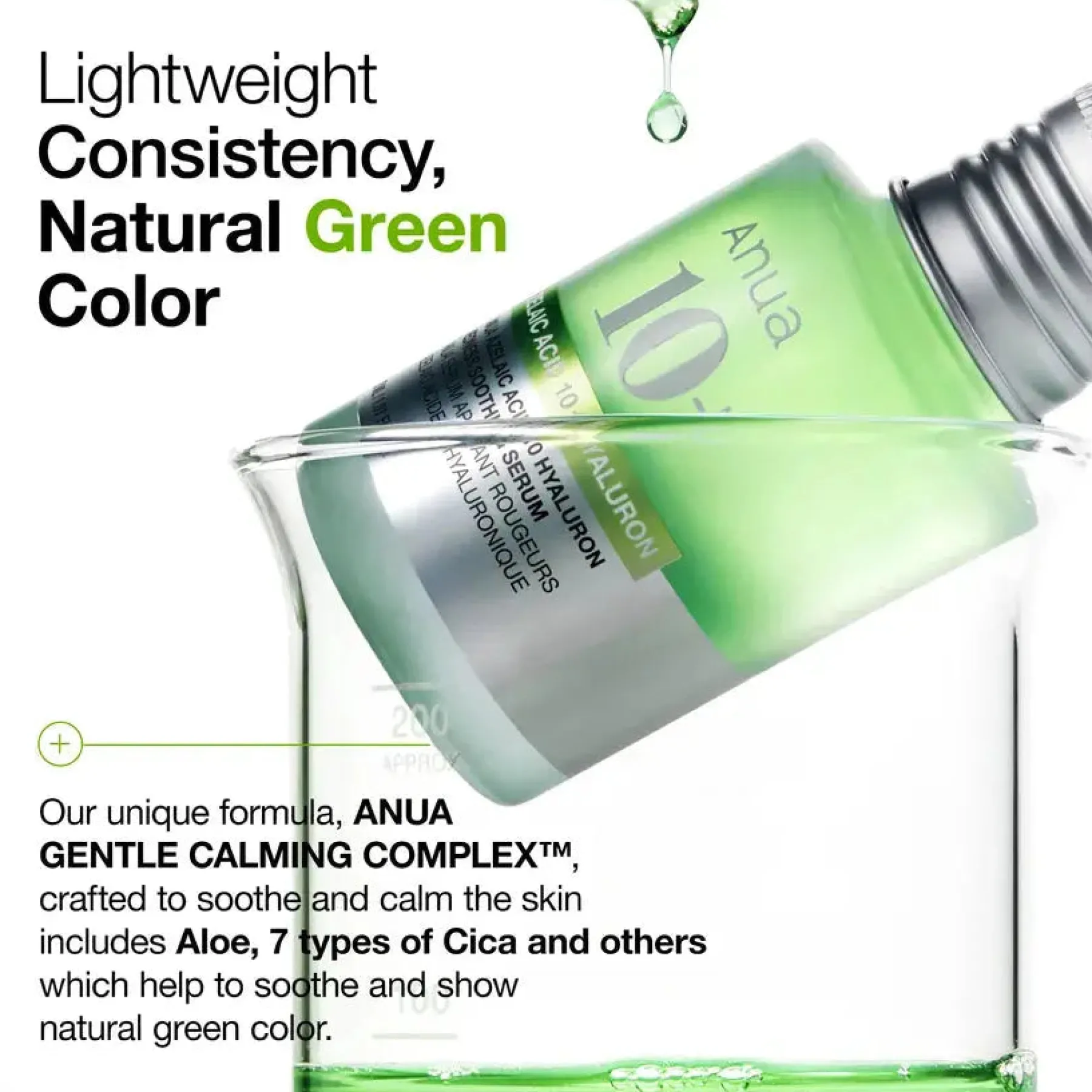 New Azelaic Acid 10 Hyaluron Redness Soothing Serum Hauptzutat|Anti-Unreinheiten-Serum