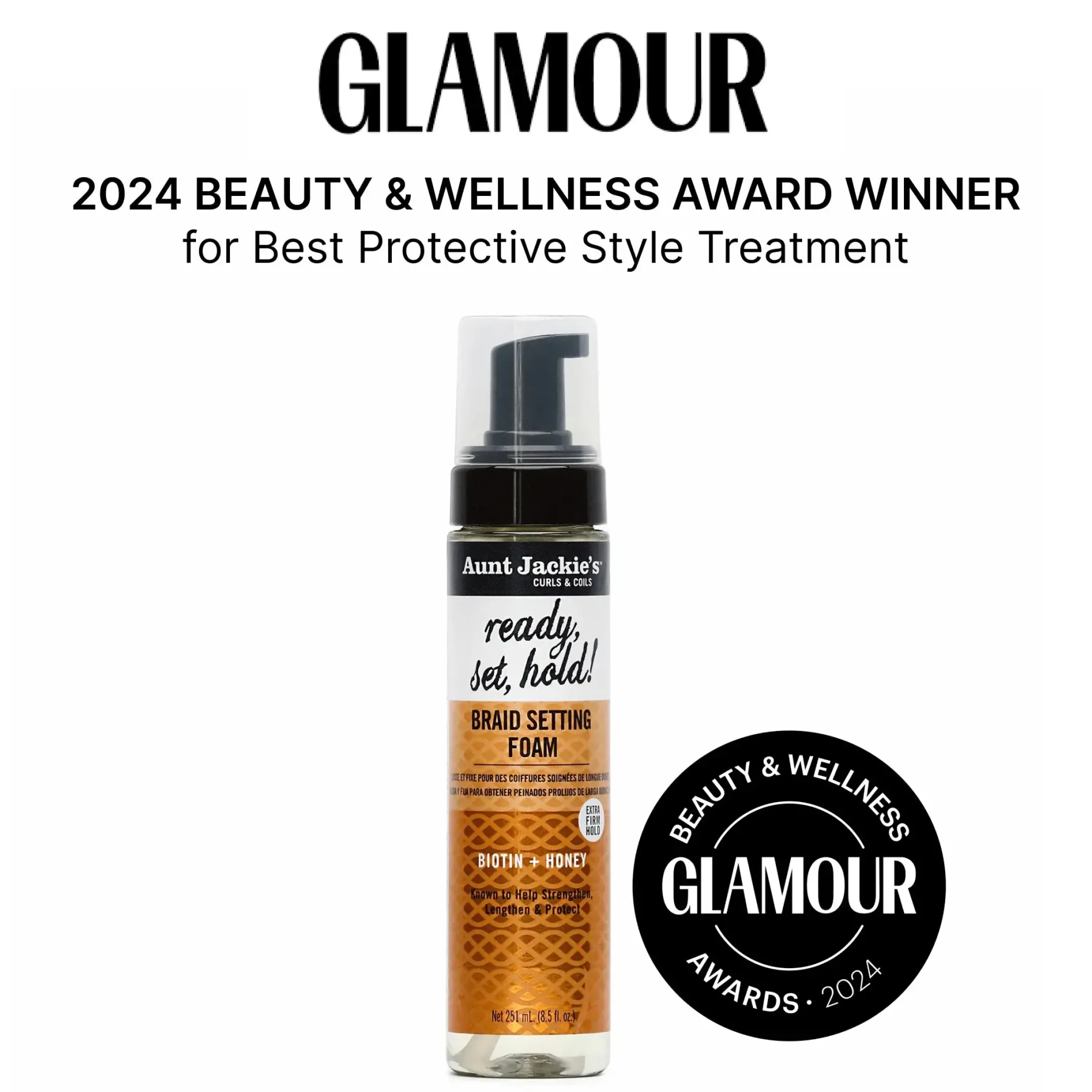 Hot Biotin + Honey Braid Setting Foam Haarschaum|Haarprobleem