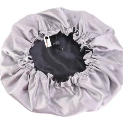 Black/Grey Satin Hair Bonnet Reversable Hair Growth|Haarprobleem