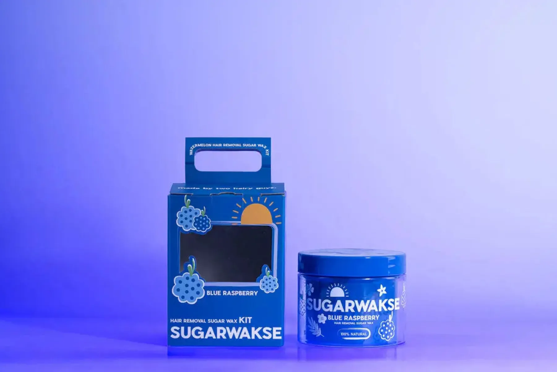 Hot Blue Raspberry Sugar Wax Kit Vegan Pflege|Rasieren & Enthaarung