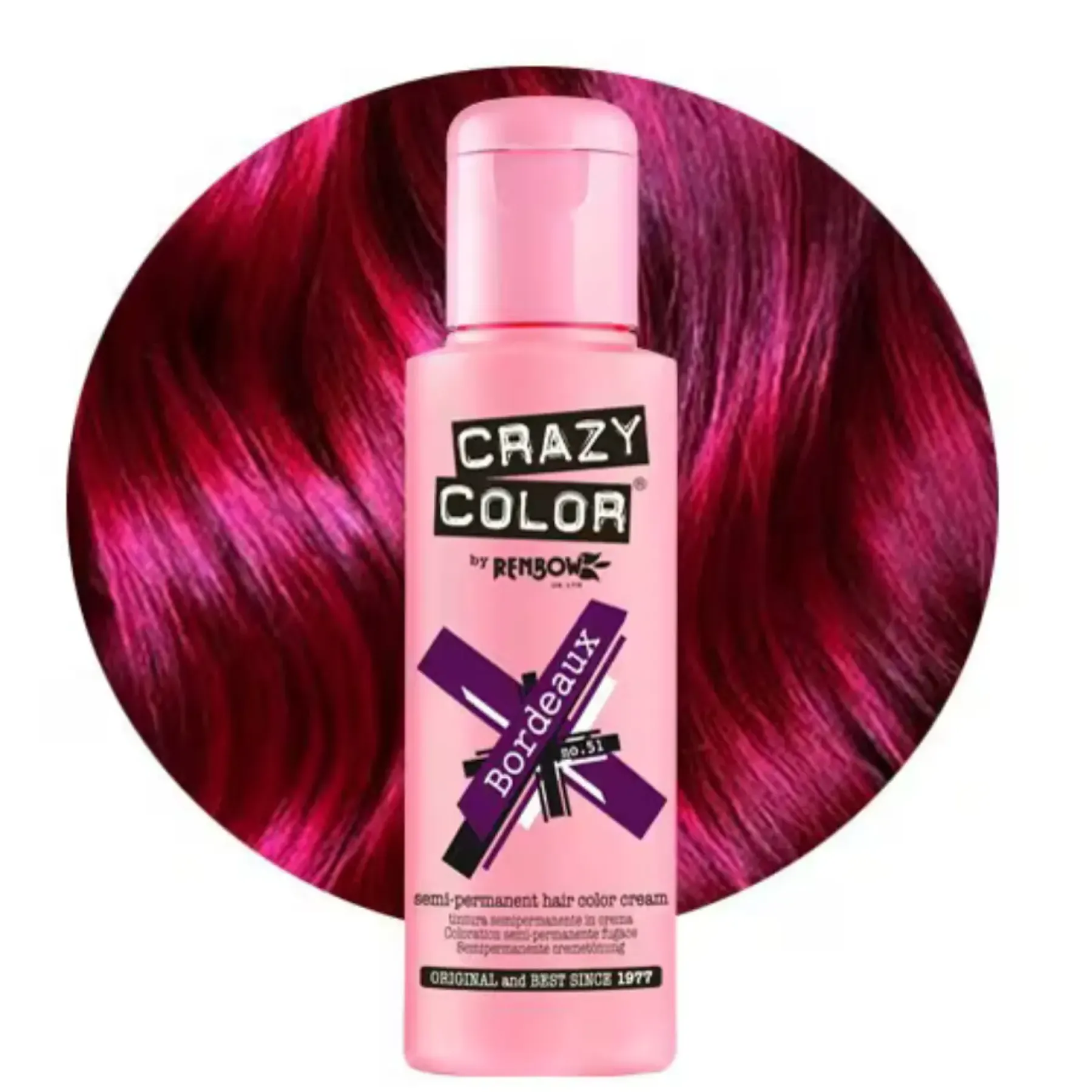 New 51 Bordeaux Haarfärbemittel|Vegane Haarpflege