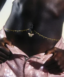 Discount Butterfly Belly Chain and Ring Bodybond Face Jewels