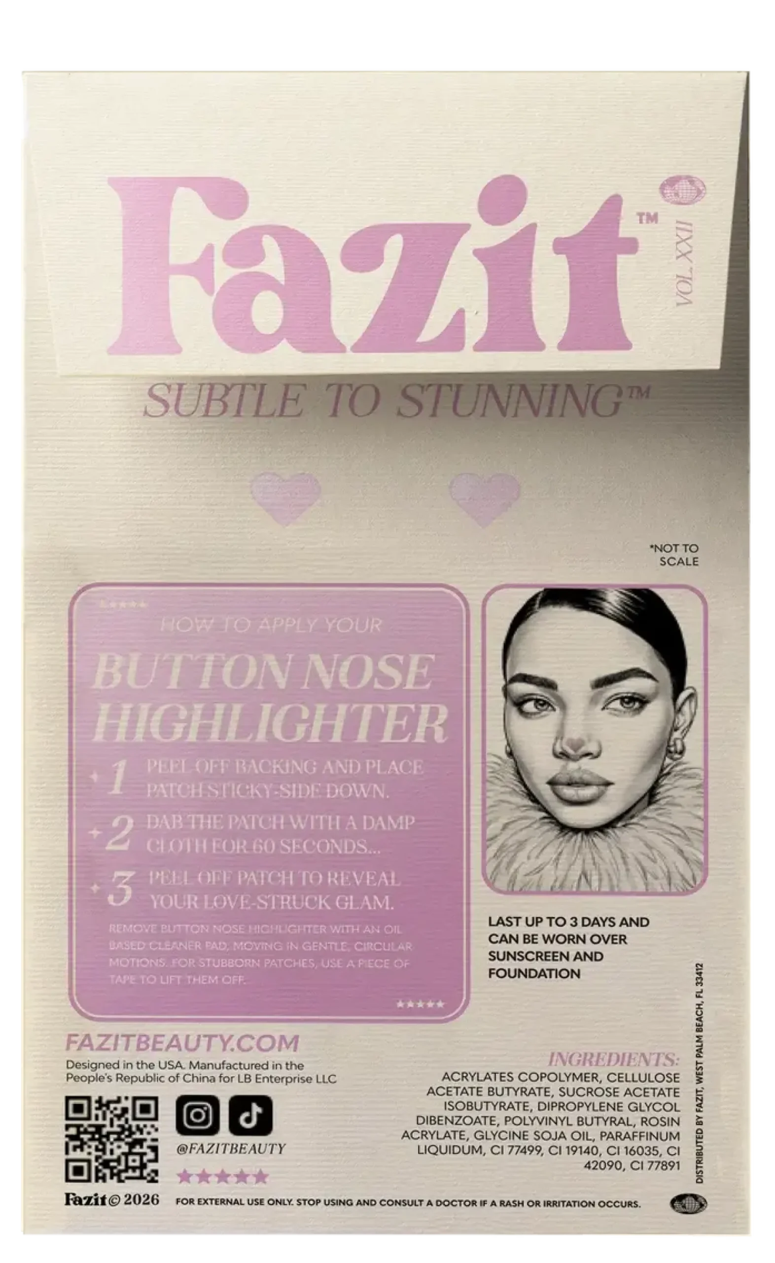 Clearance Button Nose Highlighter Face Jewels