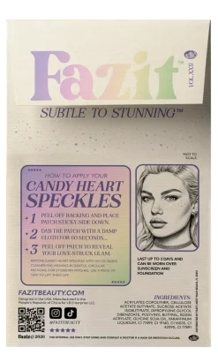Best Candy Heart Speckles Face Jewels