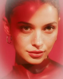 Best Candy Heart Speckles Face Jewels