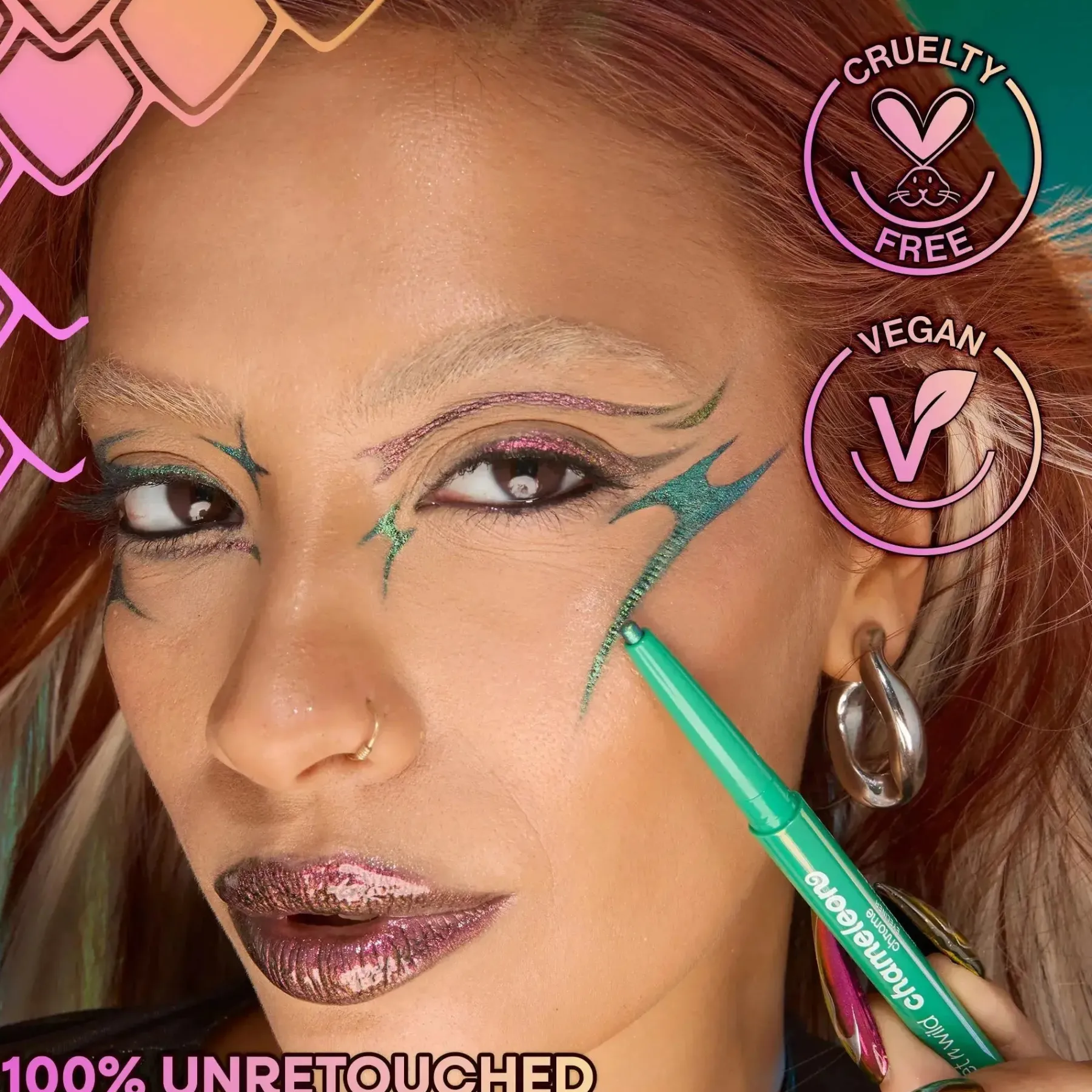 Discount Chameleon Chrome Eyeliner Electric Prism Vegan Eyeliner|Eyeliner