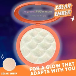Best Chameleon Chrome Highlighter Solar Ember Highlighter|Vegan Highlighter