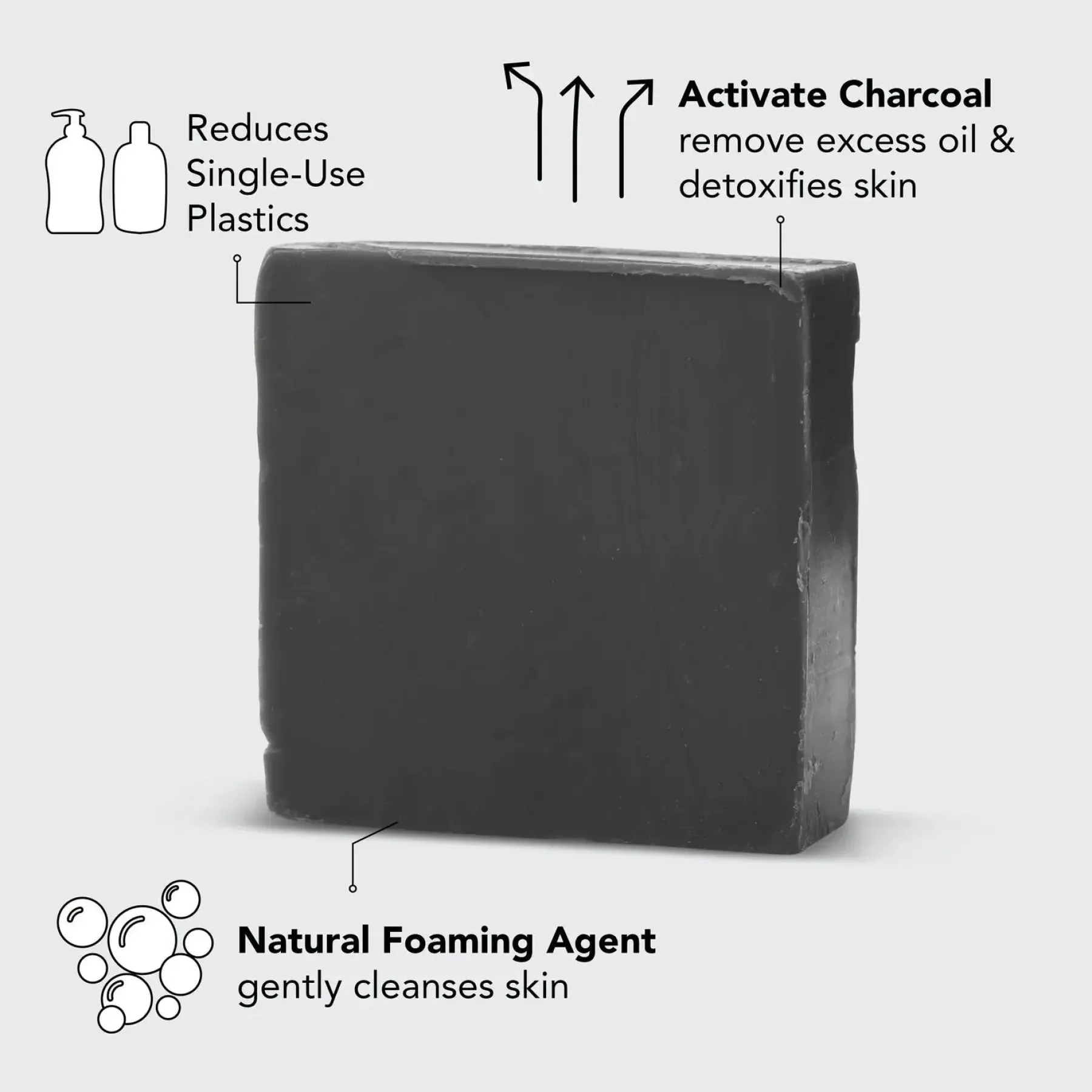 Charcoal Detoxifying Body Wash Bar Soap Bars|Duschgel