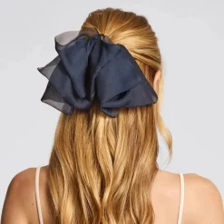 Clearance Chiffon Bow Hair Clip Blue Orchid Haarspangen & -Clips