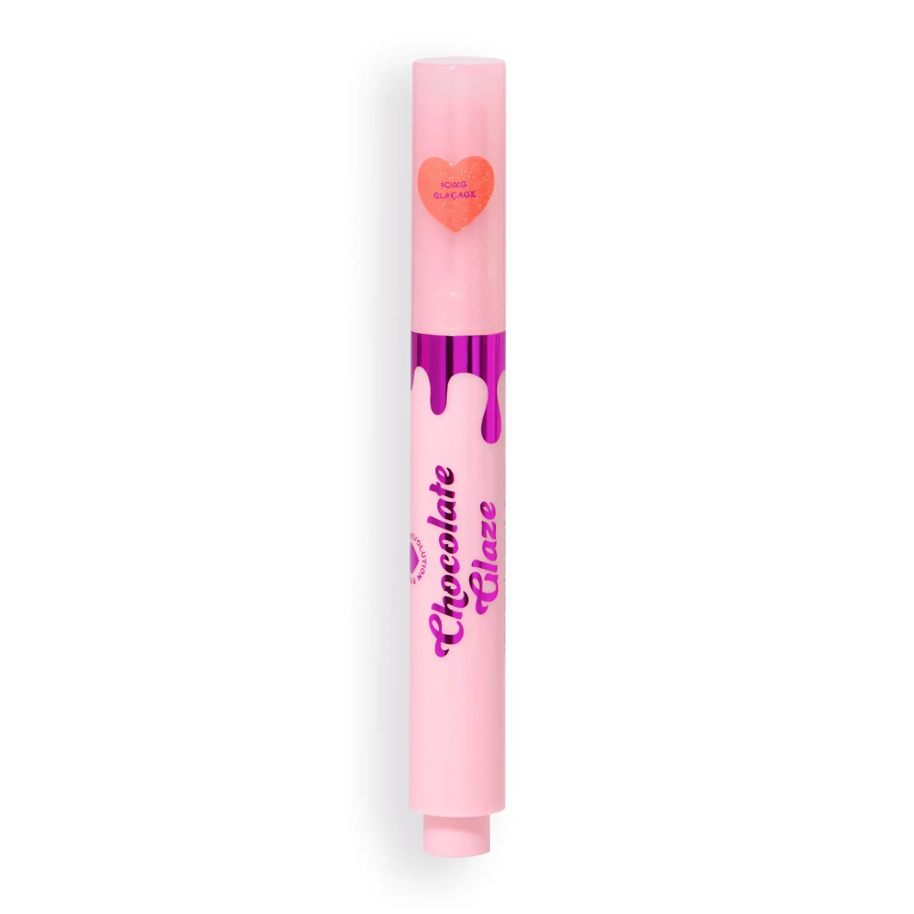 Hot Chocolate Glaze Lip Gloss Pen Icing Pink Shimmer Lipgloss