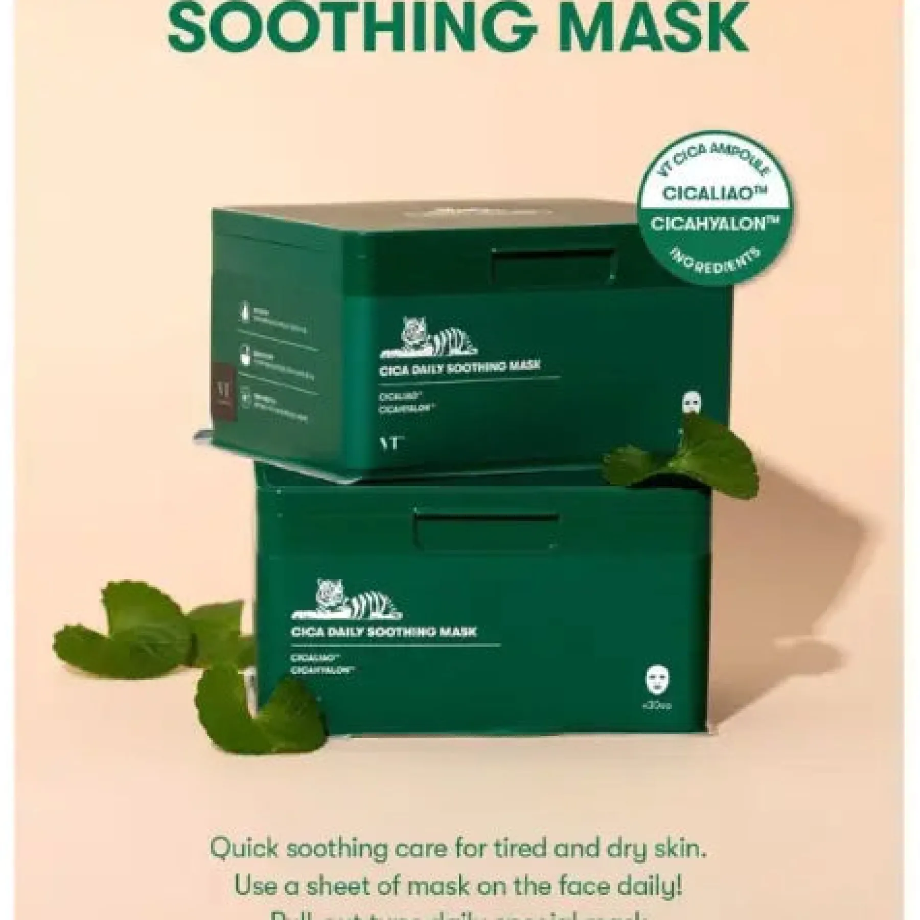 Cica Daily Soothing Mask Hauptzutat|Gesichtsmasken