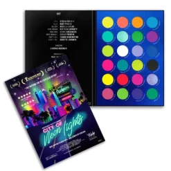 Hot City of Neon Lights 24 Vibrant Pigment & Eyeshadow Palette Lidschatten|Vegane Lidschatten