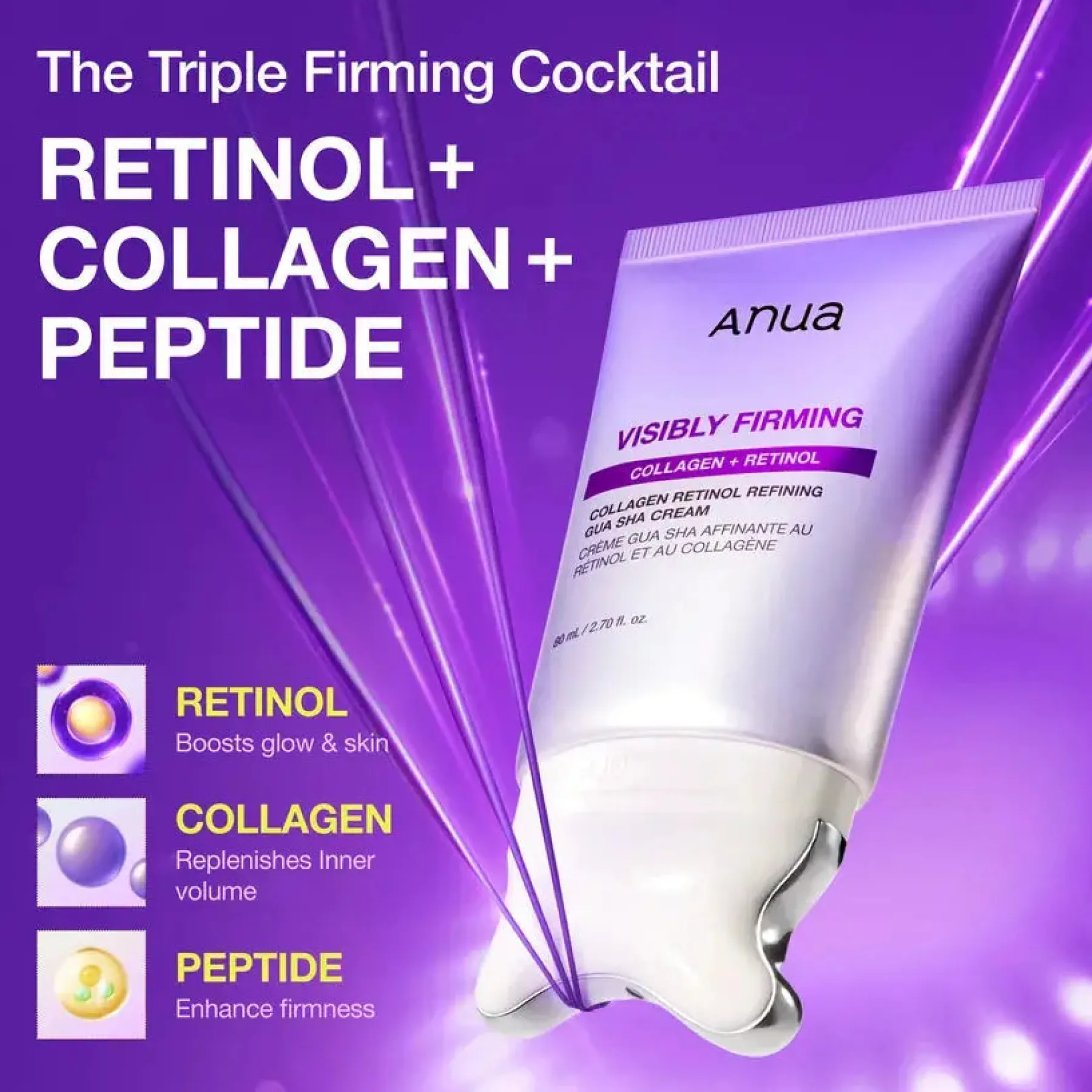 Hot Collagen Retinol Refining Gua Sha Cream Feuchtigkeitscremes|Hauptzutat