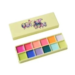 Hot Color Case Cosmetic Paint Palette & Brush Set The Electrics Lidschatten