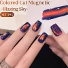 Best Colored Cat Magnetic Gel MY393 Blazing Sky Veganer Nagellack|Cat Eye Gellack