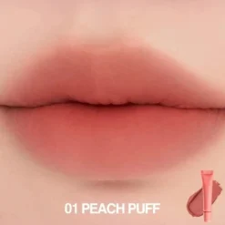 Discount Color Lip Matte 01 Peach Puff Lippenstift|Korean Makeup
