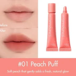 Discount Color Lip Matte 01 Peach Puff Lippenstift|Korean Makeup