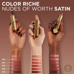 Online Color Riche Satin Lipstick 540 Unstoppable Nudes Lippenstift