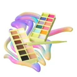 Outlet Colour Case Cosmetic Paint Palette & Brush Set The Essentials Bronzer