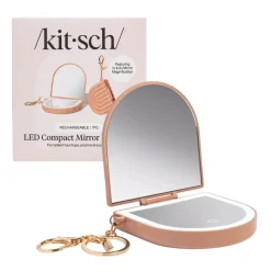Clearance Compact Mirror Keychain Terracotta Make-Up Spiegel