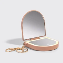 Clearance Compact Mirror Keychain Terracotta Make-Up Spiegel