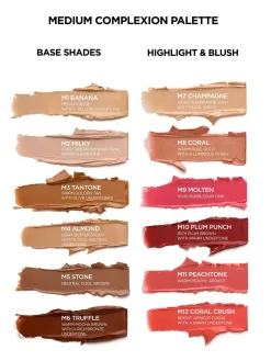 Hot Complete Canvas Complexion Palette Medium Konturieren