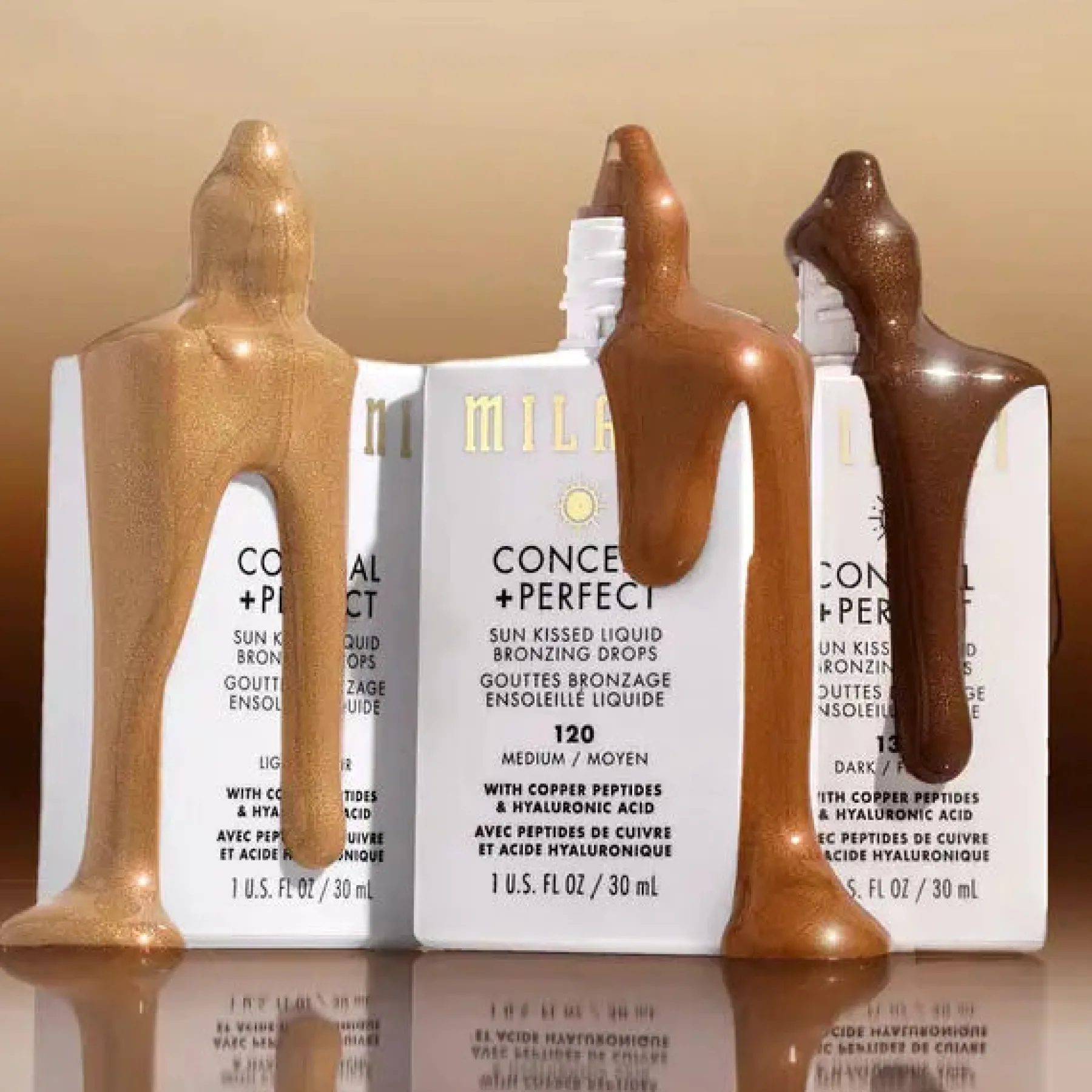 Clearance Conceal + Perfect Sun Kissed Liquid Bronzing Drops 130 Dark Bronzer