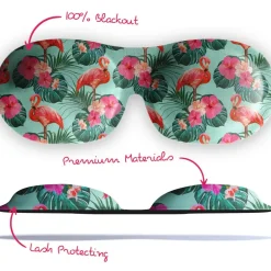 Contoured 3D Blackout Sleep Mask Flamingo Schlafmasken