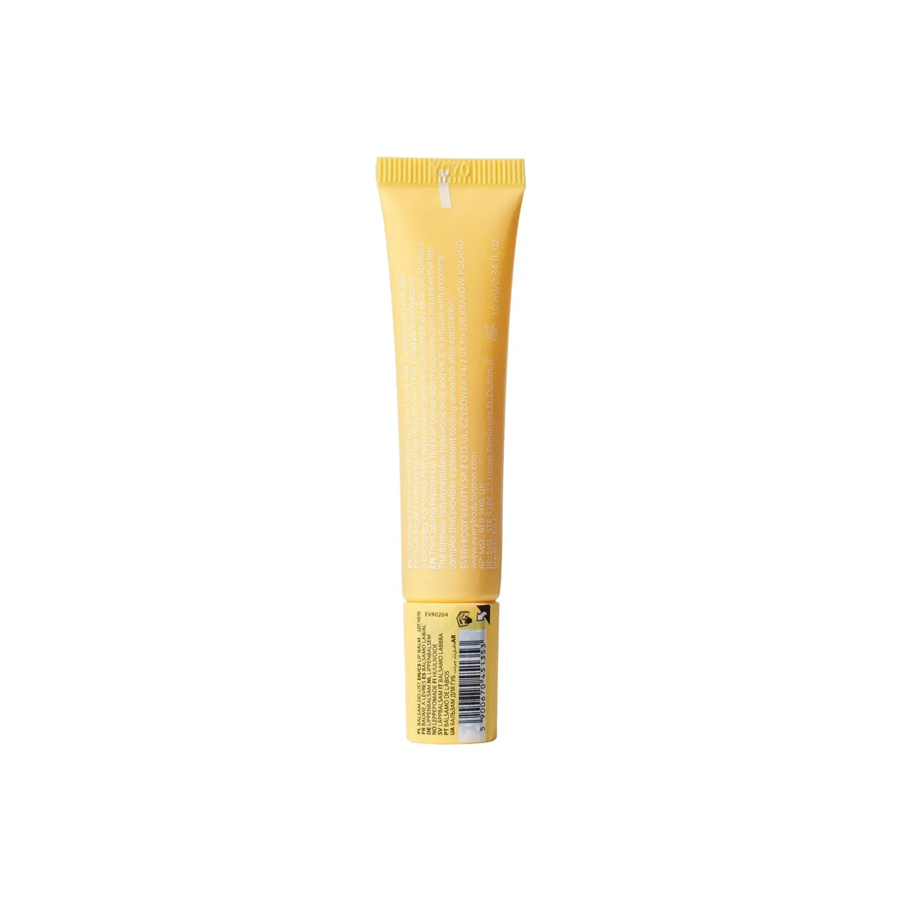 Online Cooling Peptide Lip Tint Iced Lemonade Lipgloss|Veganer Lipgloss