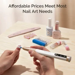 Best Cordless & Stepless Speed Rechargeable Nail Drill SM220G White 1. Nagels Voorbereiden|1. Nagels Voorbereiden