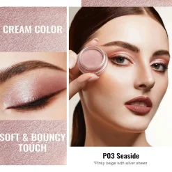 Online Cream Color Eyeshadow P03 Seaside Lidschatten|Vegane Lidschatten