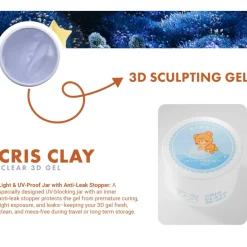 Best Cris Clay Korean Clear 3D Gel Veganer Nagellack|5. Gellak
