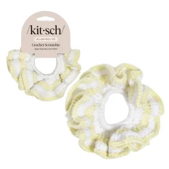 Online Crochet Scrunchie Butter Yellow Haargummis