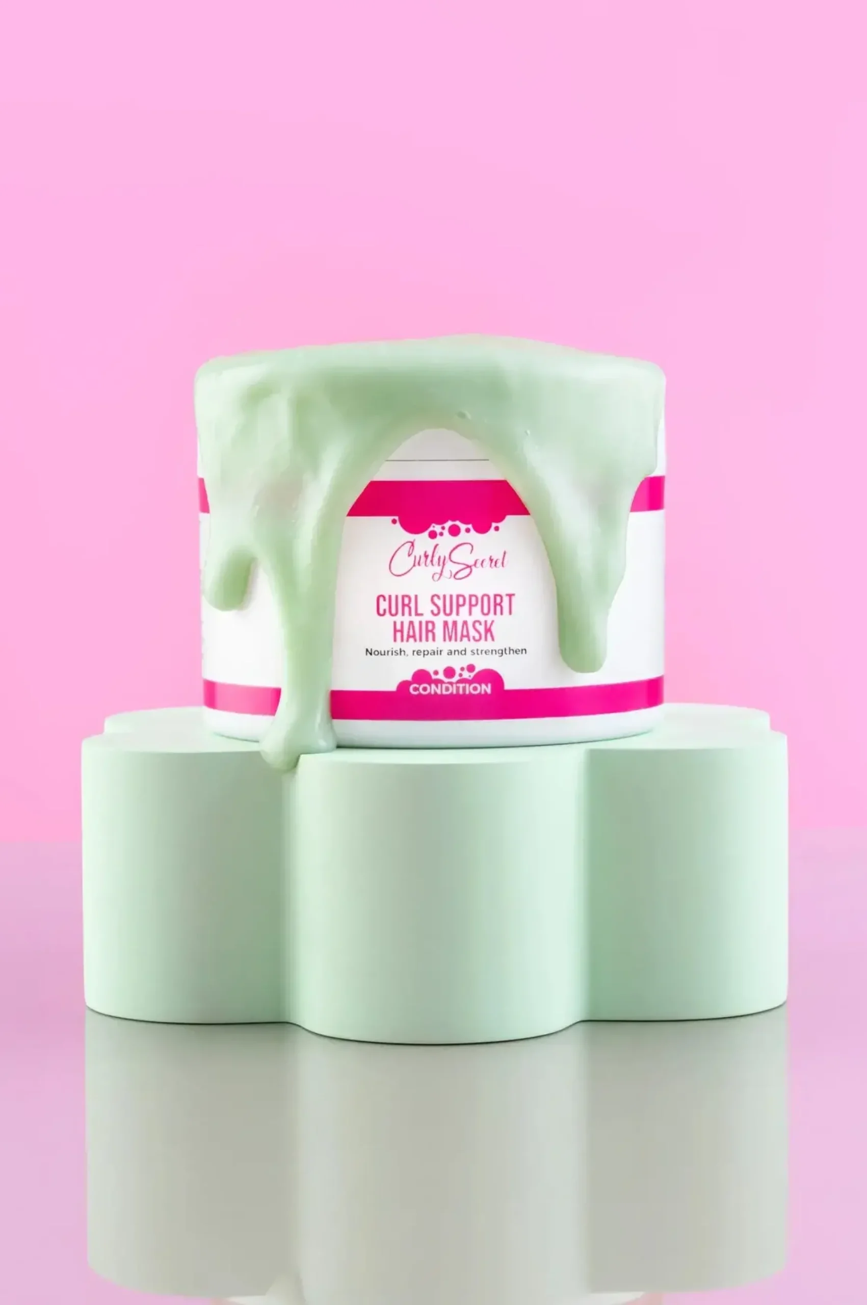 Clearance Curl Support Hair Mask 11 Schritte Haarpflege Routine|Hauptzutat