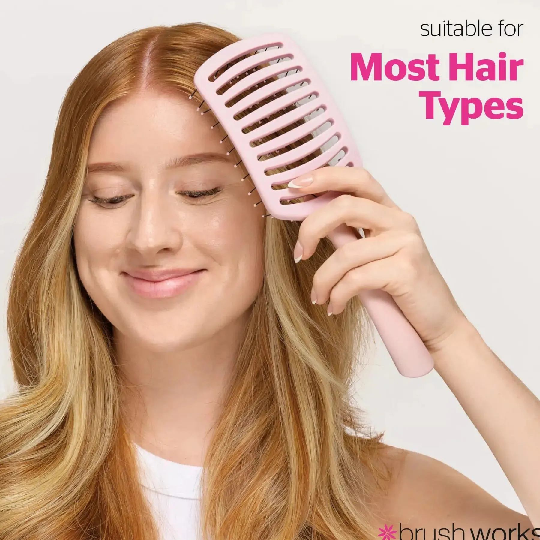 Clearance Curved Vent Hair Brush Healthy Hair Methode|Haarborstels & Kammen